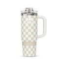 CX: Limited Edition: 30oz. Taupe Tartan Travel StrawSip™ Tumbler